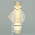 MINT Rolex Submariner 16613LB Two Tone Gold Silver Serti Diamond Watch