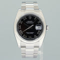 MINT 2013 Rolex DateJust 36mm 116200 Steel Oyster Black Roman Dial Watch Box