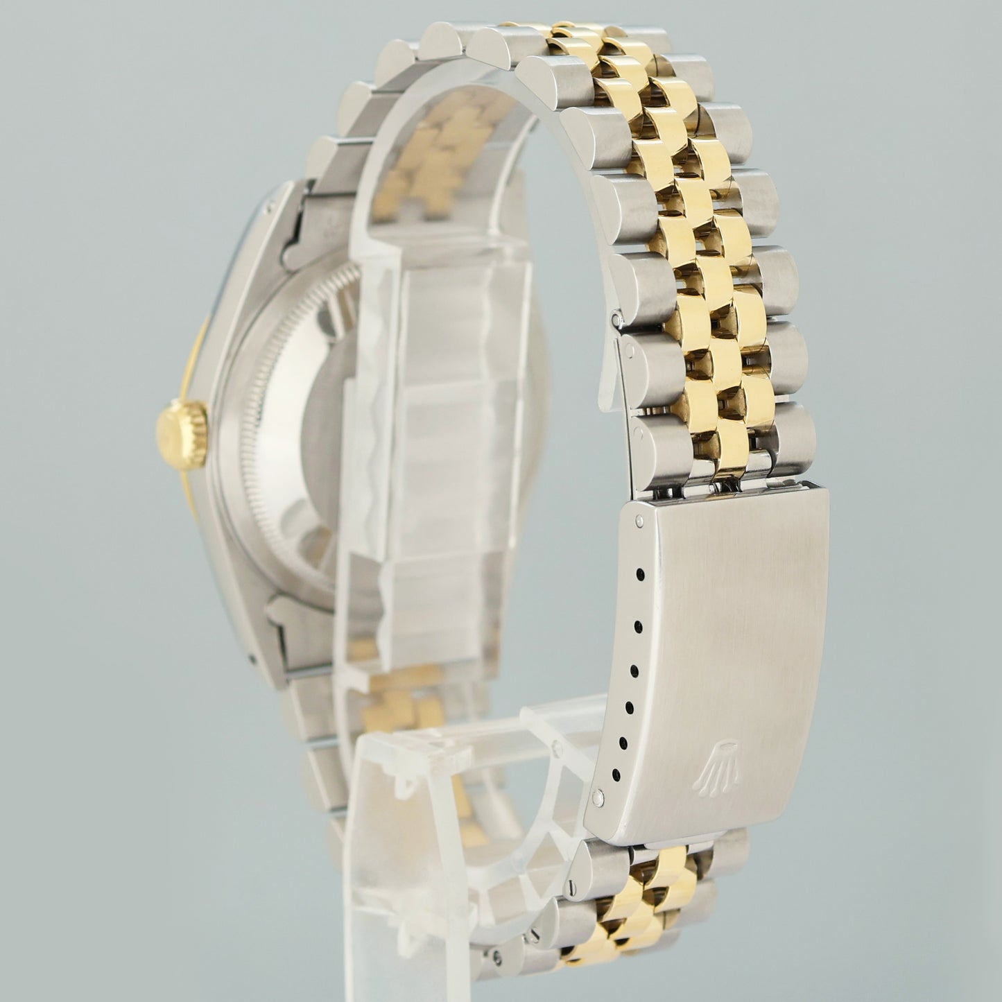 PAPERS MINT Rolex DateJust 36mm White Roman 16233 Two Tone Steel Jubilee Watch Box
