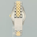 PAPERS MINT Rolex DateJust 36mm White Roman 16233 Two Tone Steel Jubilee Watch Box