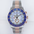 MINT 2022 Rolex Yacht-Master II 116681 Steel Everose Gold Mercedes Hands Watch Box