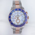 MINT 2022 Rolex Yacht-Master II 116681 Steel Everose Gold Mercedes Hands Watch Box