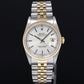 MINT Rolex DateJust 36mm Silver Stick 16233 Two Tone 18k Gold Steel Jubilee Watch Box