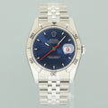 MINT Rolex 116264 DateJust Turn-O-Graph Steel Blue Stick Jubilee Gold Fluted Watch Box