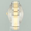 MINT Rolex 126333 DateJust Black Stick 41 Two Tone Yellow Gold 41mm Watch Box
