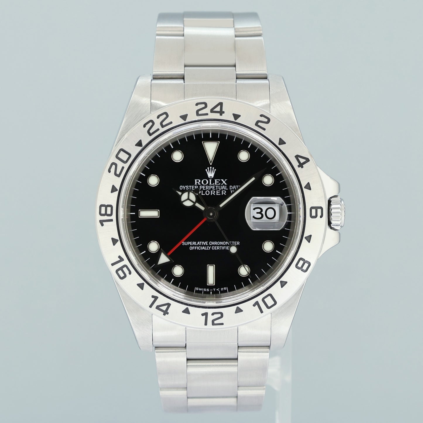 MINT 1998 PAPERS Rolex Explorer II 16570 Black Date GMT 40mm Watch Box