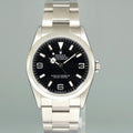 2008 MINT Engraved Rehaut Rolex 114270 Explorer Black Arabic Steel 36mm Oyster Watch Box