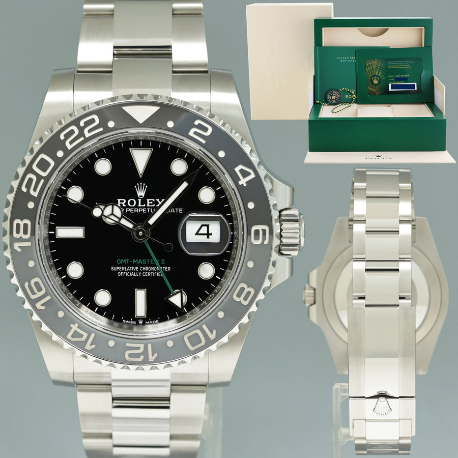 August 2025 NEW PAPERS Rolex GMT Master II Bruce Wayne Oyster 126710GRNR Watch
