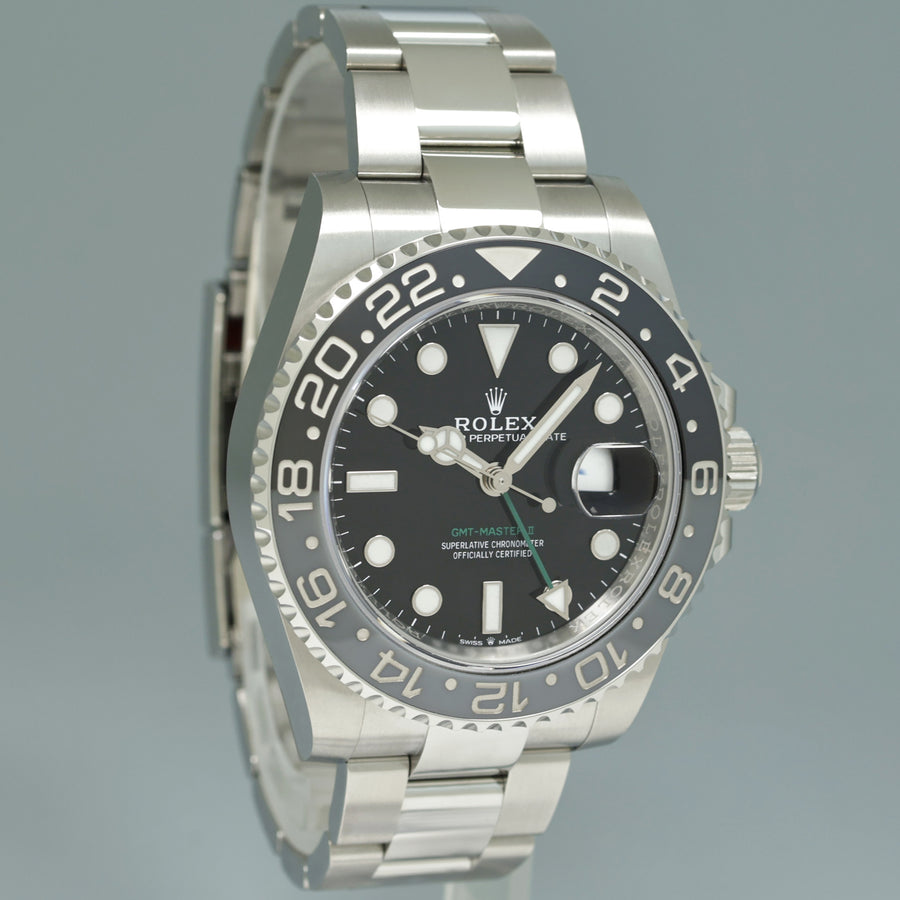August 2025 NEW PAPERS Rolex GMT Master II Bruce Wayne Oyster 126710GRNR Watch