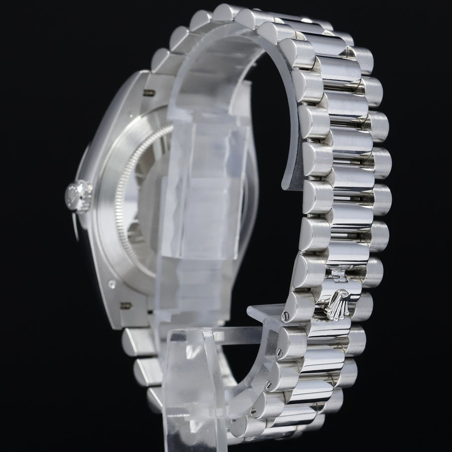MINT PAPERS Rolex Platinum President Day Date Meteorite Diamond 228206 Watch Box