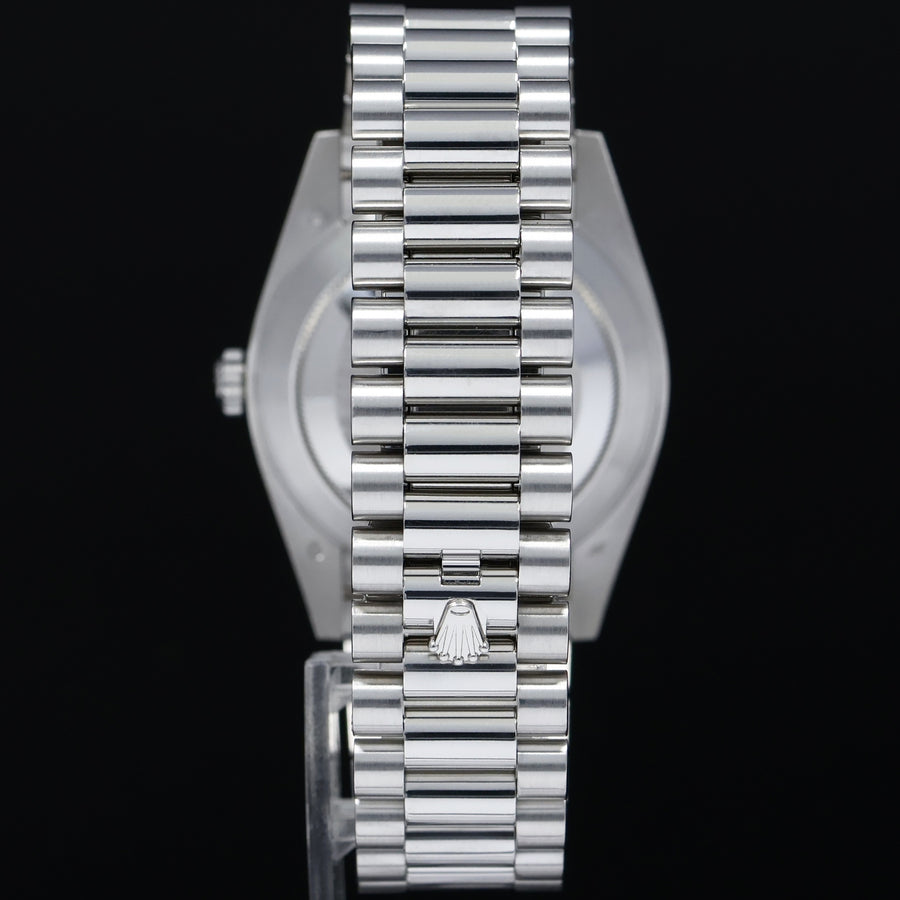MINT PAPERS Rolex Platinum President Day Date Meteorite Diamond 228206 Watch Box