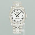 MINT Ladies Rolex Midsize 31mm Datejust Jubilee White Roman Steel 78274 Watch Box