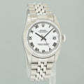MINT Ladies Rolex Midsize 31mm Datejust Jubilee White Roman Steel 78274 Watch Box