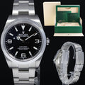 2016 MINT Rolex 214270 Explorer Black BLUE LUME 3-6-9 Steel 39mm Watch Box