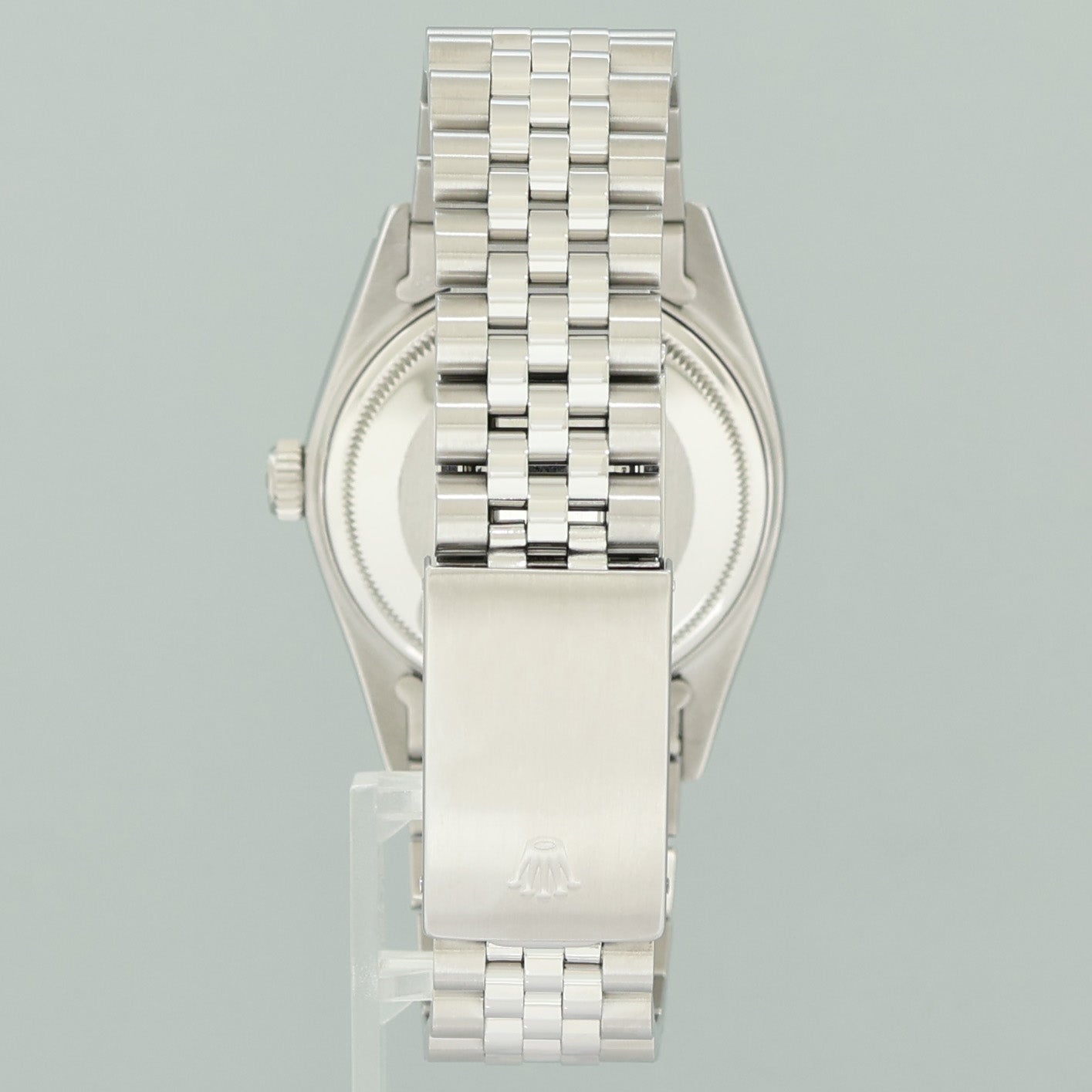 MINT Rolex DateJust 16014 Glacier Blue Diamond Jubilee Band 36mm Watch Box