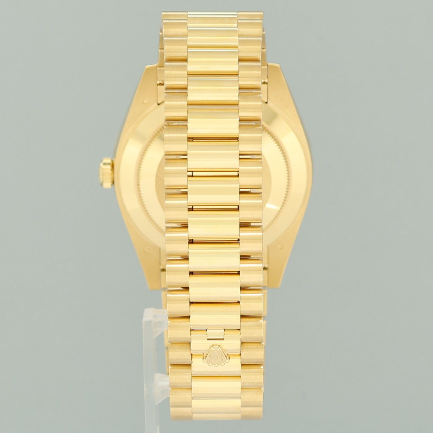 2026 NEW PAPERS Rolex Day Date 40 Yellow Gold Green Ombre Baguette 228398TBR Watch