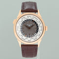 MINT Patek Philippe 5230r 39mm Rose Gold World Time Leather Band Watch Box