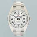 2015 MINT Rolex Sky-Dweller White Gold Bracelet 42mm White Dial 326939 Watch Box