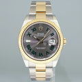 2022 NEW PAPERS 126333 Rolex DateJust 41 Two Tone Yellow Gold Wimbledon Watch Box
