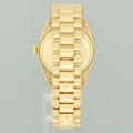 Rolex DateJust 36mm 1601 Yellow Gold President Silver Pie Pan Stick Watch Box