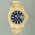 2002 MINT Rolex Yacht-Master Yellow Gold 16628 40mm Blue Watch Box