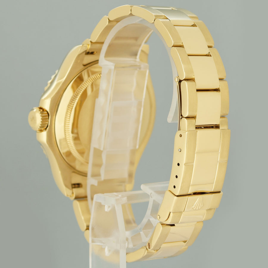 2002 MINT Rolex Yacht-Master Yellow Gold 16628 40mm Blue Watch Box