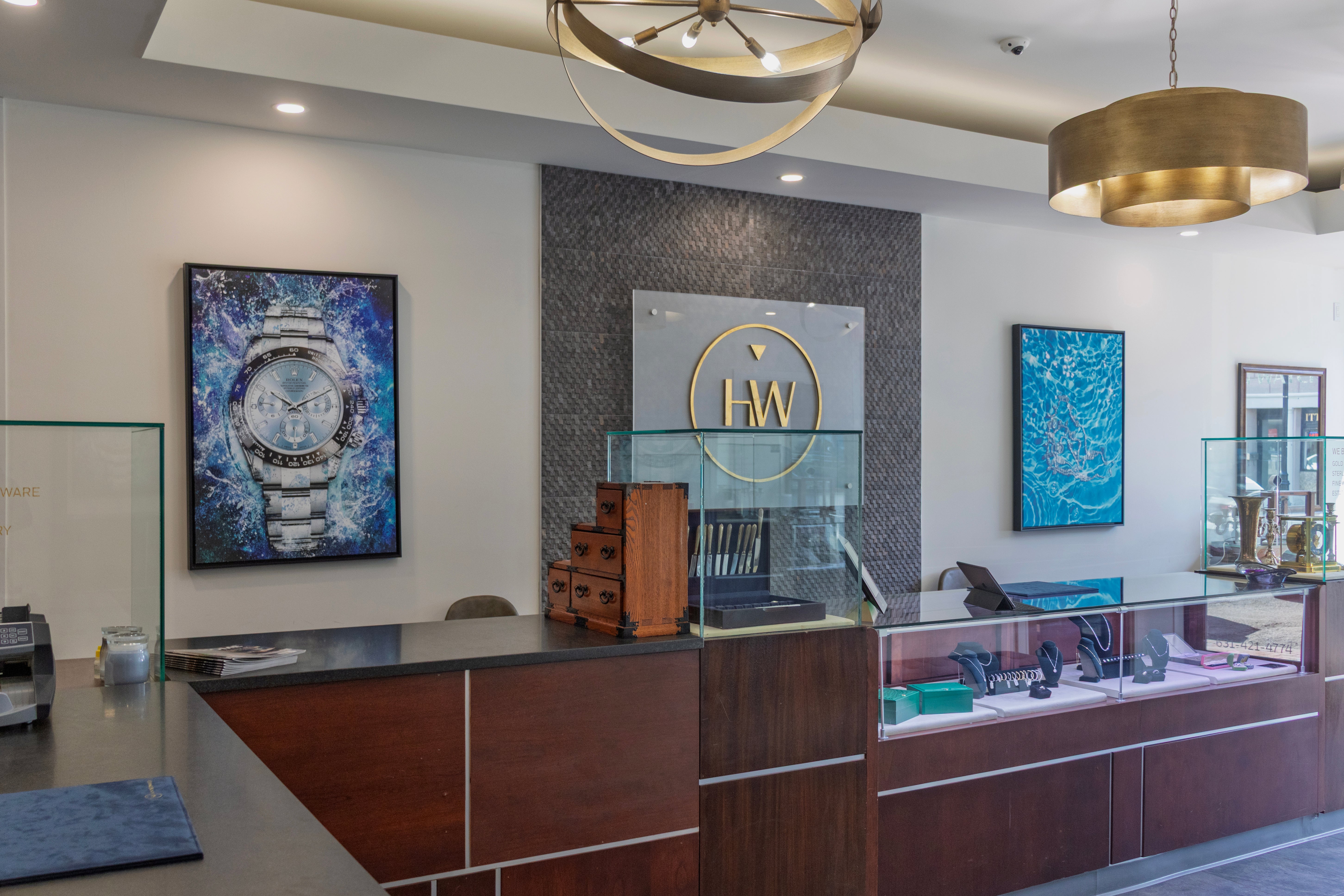 Inside Huntington Watch showroom