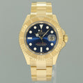 2002 MINT Rolex Yacht-Master Yellow Gold 16628 40mm Blue Watch Box