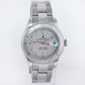 2005 MINT PAPERS Ladies Rolex Yacht-Master 168622 35mm Stainless Steel Platinum Watch Box