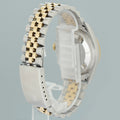 1998 PAPERS MINT Rolex DateJust 36mm Silver Stick 16233 Two Tone Steel Jubilee Watch Box