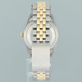 1998 PAPERS MINT Rolex DateJust 36mm Silver Stick 16233 Two Tone Steel Jubilee Watch Box