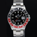 2002 MINT Rolex GMT-Master II Coke Red Black Steel 16710 40mm Watch Box