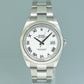 2022 NEW PAPERS Rolex DateJust 41 41mm White Roman Oyster Fluted 126334 Watch Box