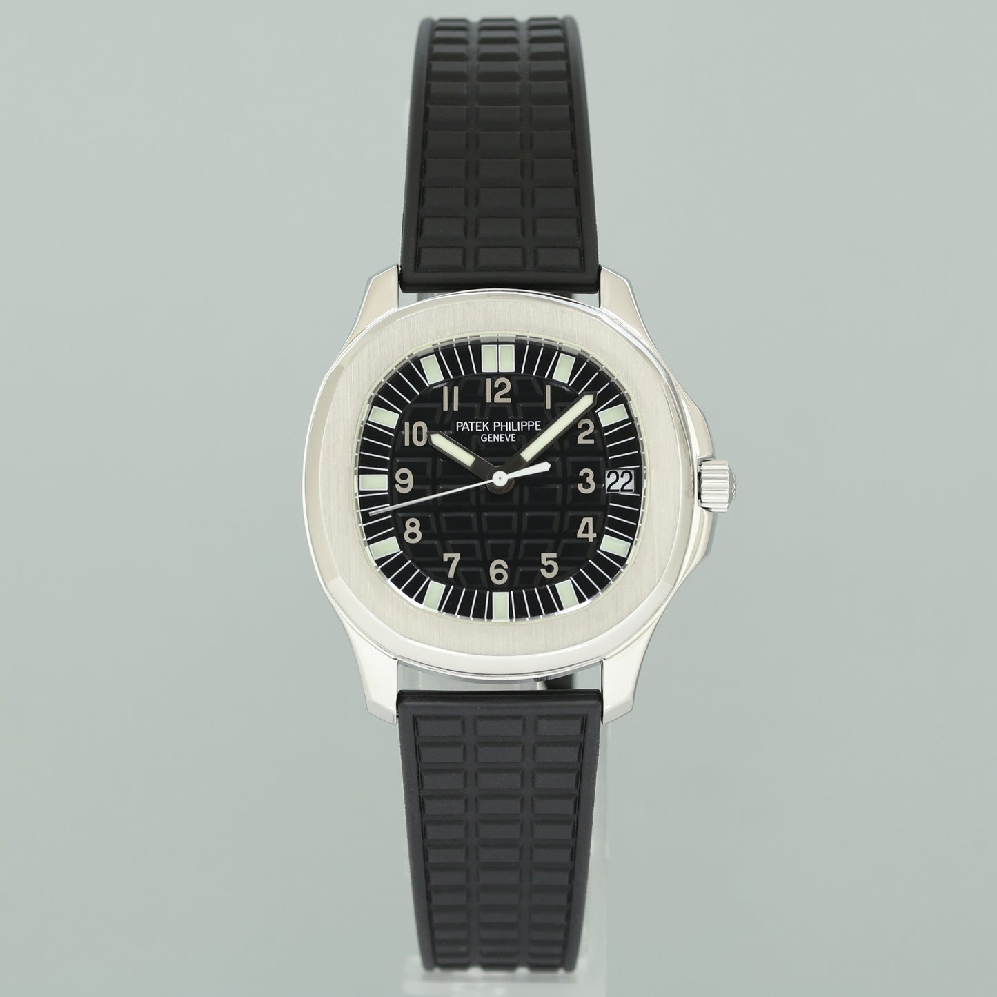 MINT PAPERS Patek Philippe Steel Aquanaut Black Rubber JUMBO 5065a-001 38mm Watch