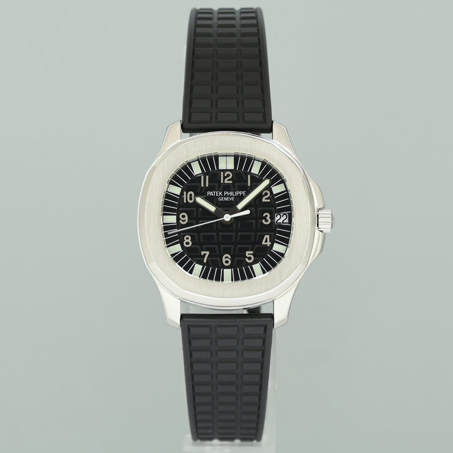 MINT PAPERS Patek Philippe Steel Aquanaut Black Rubber JUMBO 5065a-001 38mm Watch