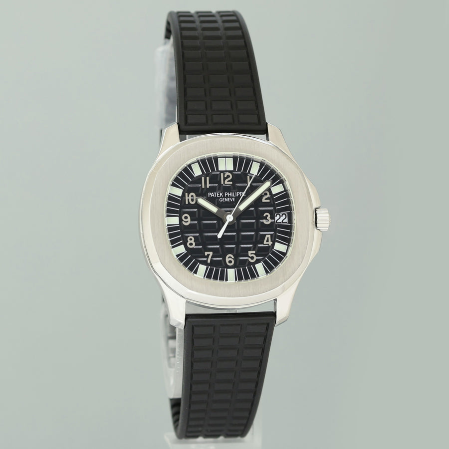 MINT PAPERS Patek Philippe Steel Aquanaut Black Rubber JUMBO 5065a-001 38mm Watch