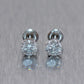 14k White Gold 1.50ctw Diamond Stud Earrings