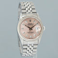 MINT Rolex DateJust 16234 Pink Diamond Jubilee White Gold Fluted 36mm Watch Box