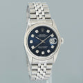 MINT Rolex DateJust 16234 Blue Diamond Jubilee White Gold Fluted Watch Box