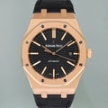 MINT Audemars Piguet Royal Oak 41mm Rose Gold 15400OR Black Dial Watch Box