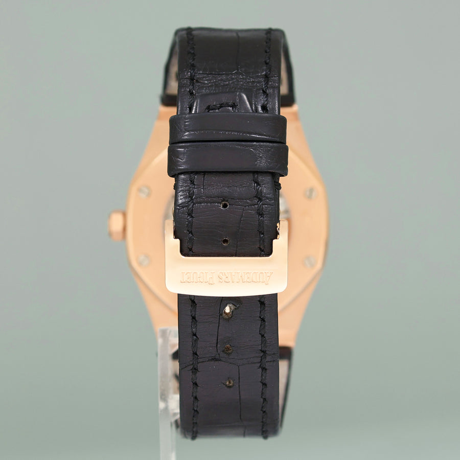 MINT Audemars Piguet Royal Oak 41mm Rose Gold 15400OR Black Dial Watch Box