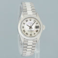 MINT Rolex 79166 Platinum 26mm President Datejust Mother of Pearl Watch Box