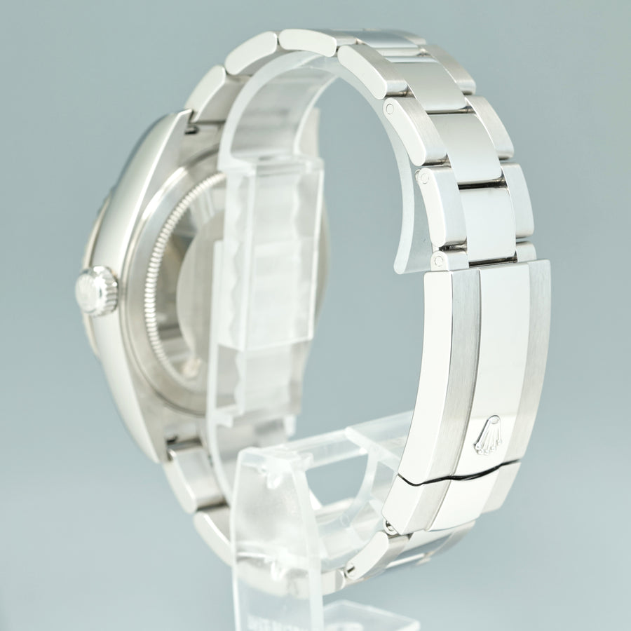 2022 NEW PAPERS Rolex Sky-Dweller Steel White Oyster Fluted 42mm 326934 Watch Box