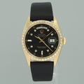 Rolex Day-Date President 1803 Black Diamond Bezel Yellow Gold 36mm Watch Box