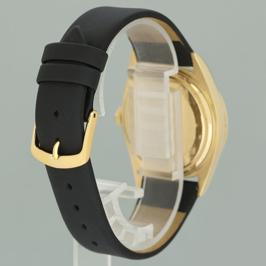 Rolex Day-Date President 1803 Black Diamond Bezel Yellow Gold 36mm Watch Box