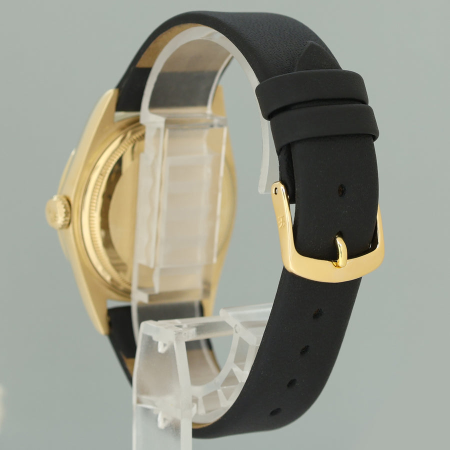 Rolex Day-Date President 1803 Black Diamond Bezel Yellow Gold 36mm Watch Box