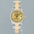 2003 PAPERS MINT Ladies Rolex 78273 Two Tone 31mm Champagne Stick Oyster Watch