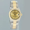 2003 PAPERS MINT Ladies Rolex 78273 Two Tone 31mm Champagne Stick Oyster Watch