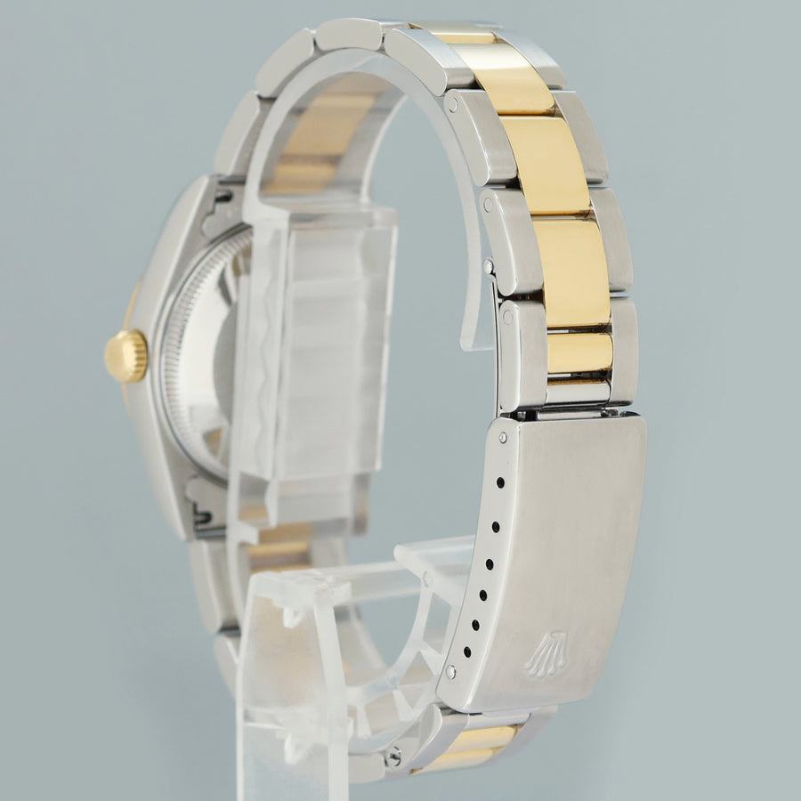 2003 PAPERS MINT Ladies Rolex 78273 Two Tone 31mm Champagne Stick Oyster Watch