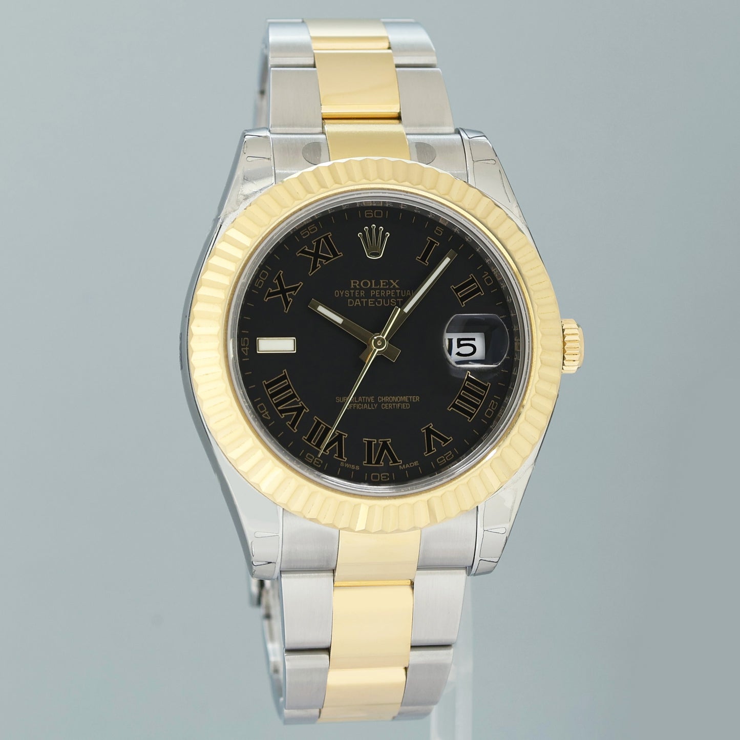 STICKERS NEW Rolex Datejust 2 Wimbledon 116333 Two-Tone Yellow Gold Oyster Watch Box